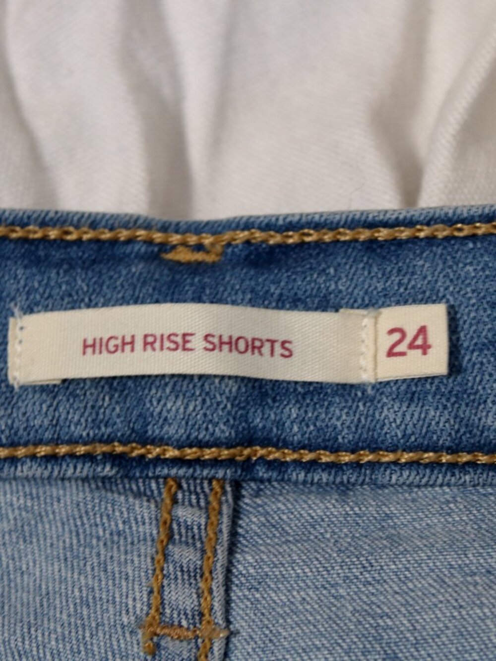 Levi's High Rise Shorts Size 24" - Picture 2 of 10